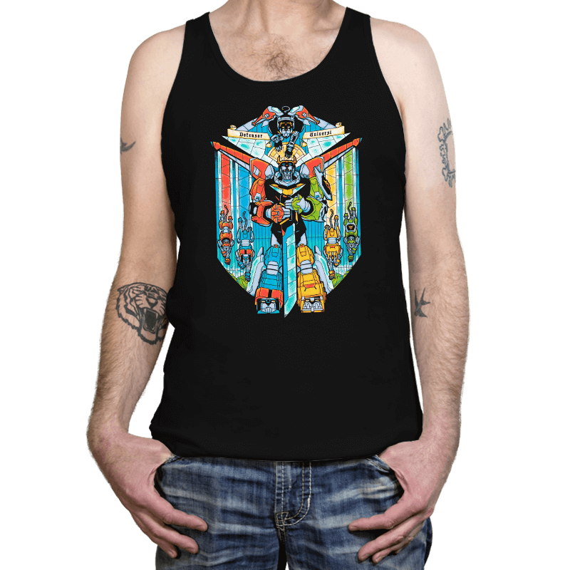 Stained Glass Defender - Tanktop Tanktop RIPT Apparel