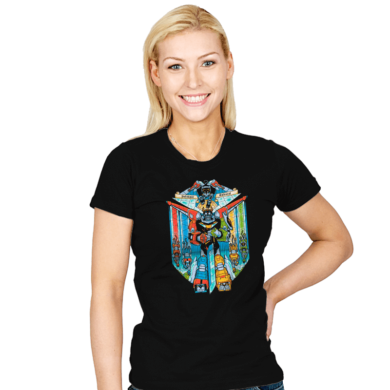 Stained Glass Defender - Womens T-Shirts RIPT Apparel