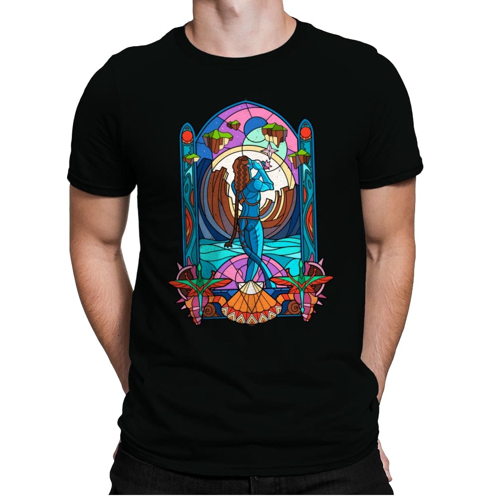 Stained Glass Paradise - Mens Premium T-Shirts RIPT Apparel Small / Black