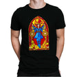 Stained Glass Sorcerer - Mens Premium T-Shirts RIPT Apparel Small / Black