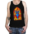 Stained Glass Sorcerer - Tanktop Tanktop RIPT Apparel X-Small / Black