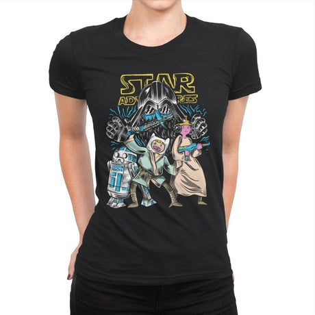 Star Adventures - Womens Premium T-Shirts RIPT Apparel Small / Black