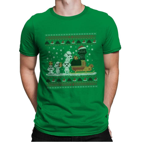Star Christmas - Ugly Holiday - Mens Premium T-Shirts RIPT Apparel Small / Kelly Green