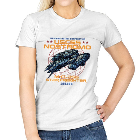 Star Freighter - Womens T-Shirts RIPT Apparel Small / White