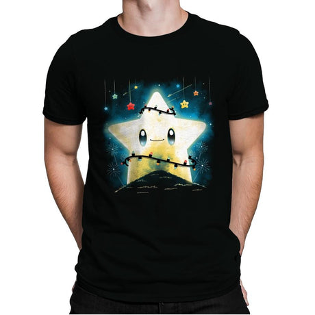 Star Lights - Mens Premium T-Shirts RIPT Apparel Small / Black
