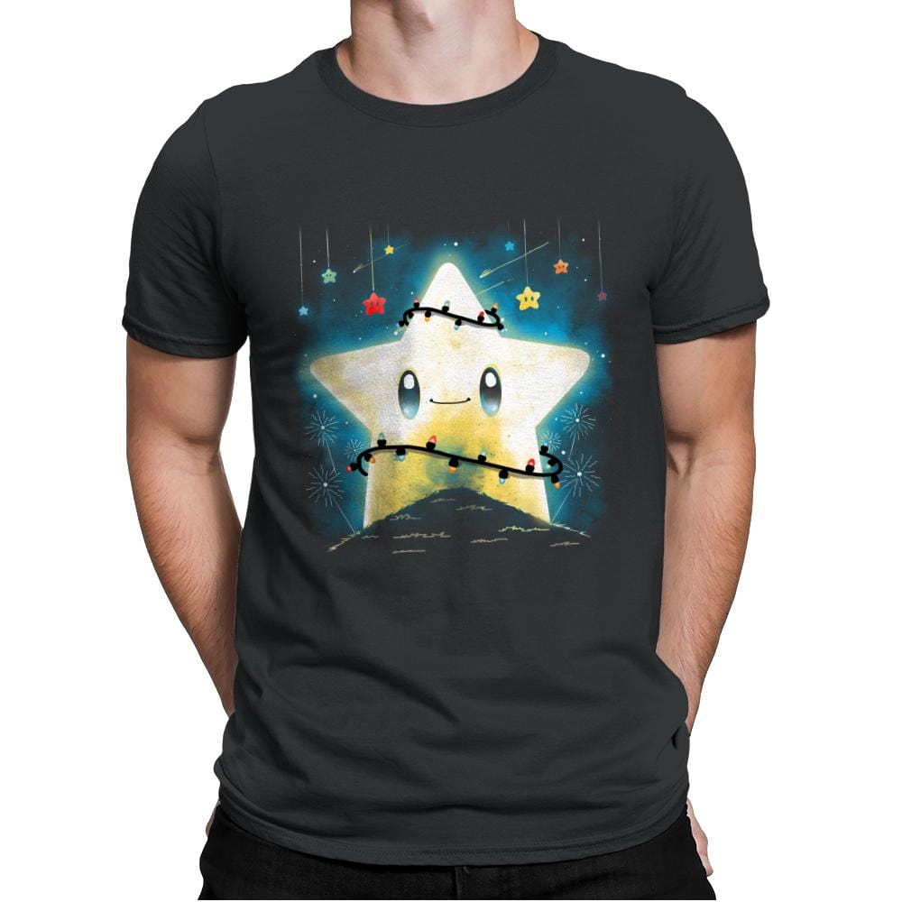 Star Lights - Mens Premium T-Shirts RIPT Apparel Small / Heavy Metal