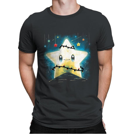 Star Lights - Mens Premium T-Shirts RIPT Apparel Small / Heavy Metal