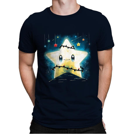 Star Lights - Mens Premium T-Shirts RIPT Apparel Small / Midnight Navy