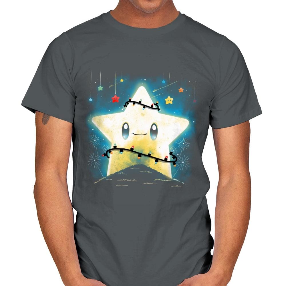 Star Lights - Mens T-Shirts RIPT Apparel Small / Charcoal