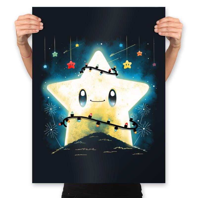 Star Lights - Prints Posters RIPT Apparel 18x24 / Black