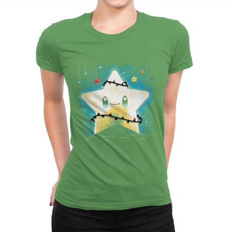 Star Lights - Womens Premium T-Shirts RIPT Apparel Small / Kelly