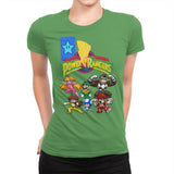 Star Power Rangers - Womens Premium T-Shirts RIPT Apparel Small / Kelly