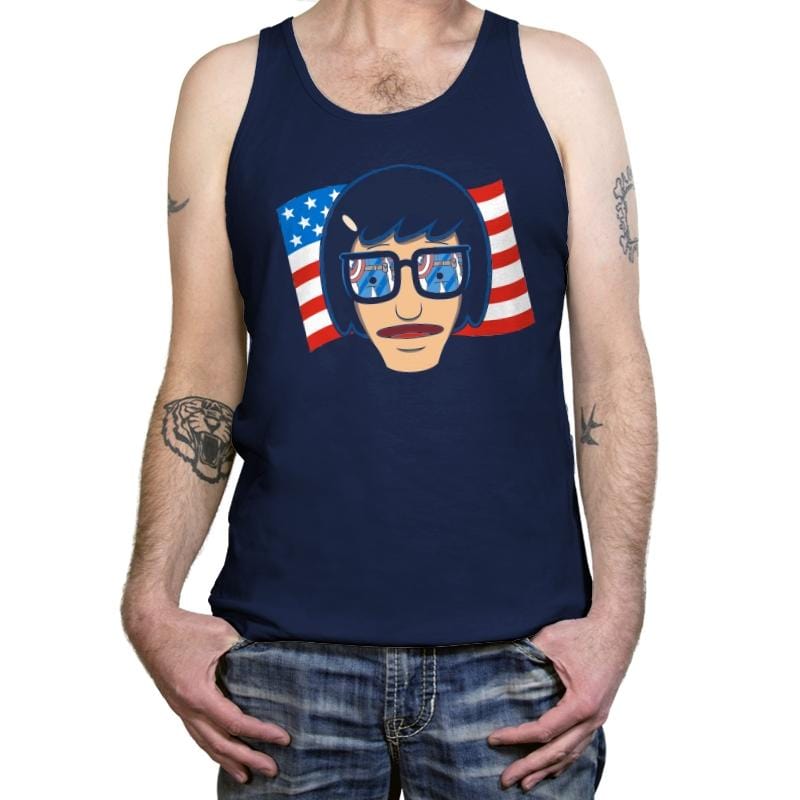 Star Spangled Butt - Tanktop Tanktop RIPT Apparel X-Small / Navy