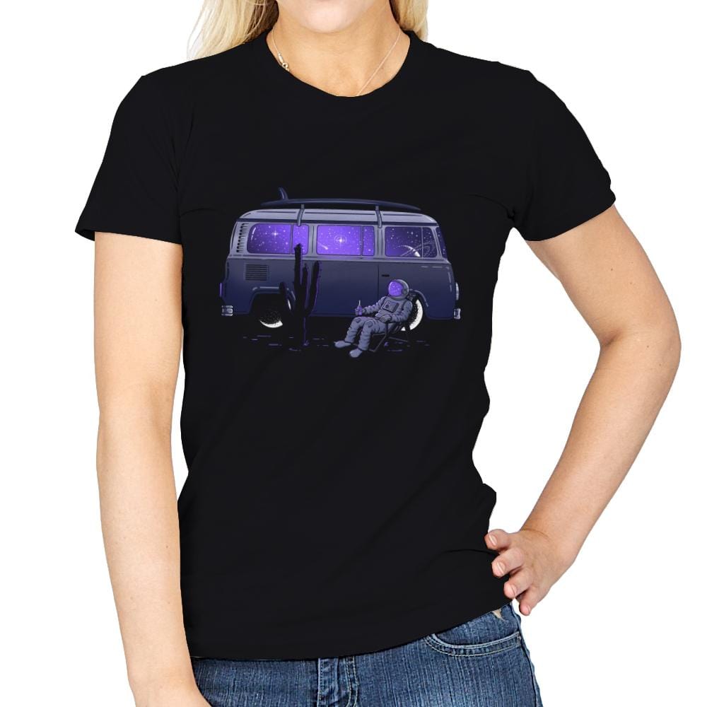 Star Trippin' - Womens T-Shirts RIPT Apparel Small / Black