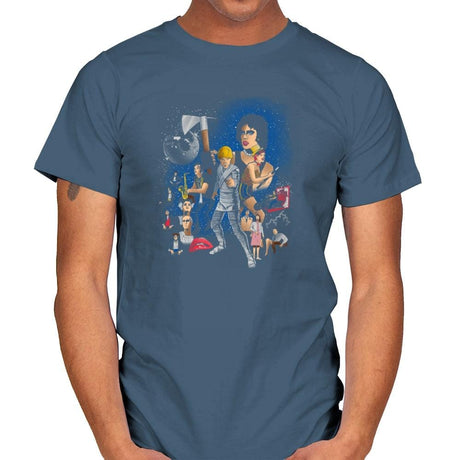 Star Warp: A New Horror Exclusive - Mens T-Shirts RIPT Apparel Small / Indigo Blue