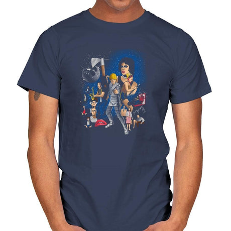 Star Warp: A New Horror Exclusive - Mens T-Shirts RIPT Apparel Small / Navy