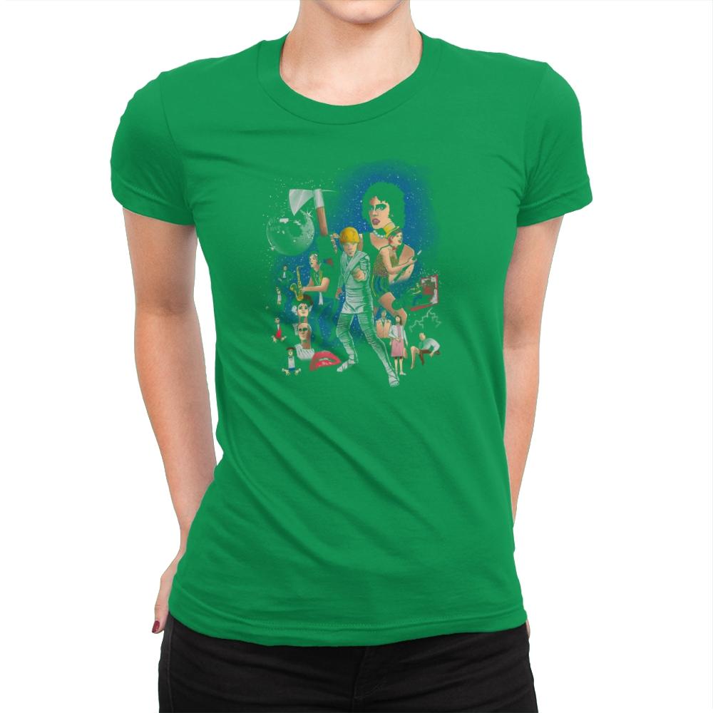 Star Warp: A New Horror Exclusive - Womens Premium T-Shirts RIPT Apparel Small / Kelly Green