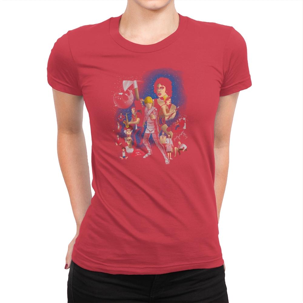 Star Warp: A New Horror Exclusive - Womens Premium T-Shirts RIPT Apparel Small / Red