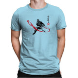 Star Warrior Sumi-E - Sumi Ink Wars - Mens Premium T-Shirts RIPT Apparel Small / Light Blue