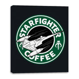 Starfighter Coffee - Canvas Wraps Canvas Wraps RIPT Apparel 16x20 / Black