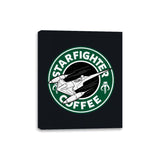 Starfighter Coffee - Canvas Wraps Canvas Wraps RIPT Apparel 8x10 / Black