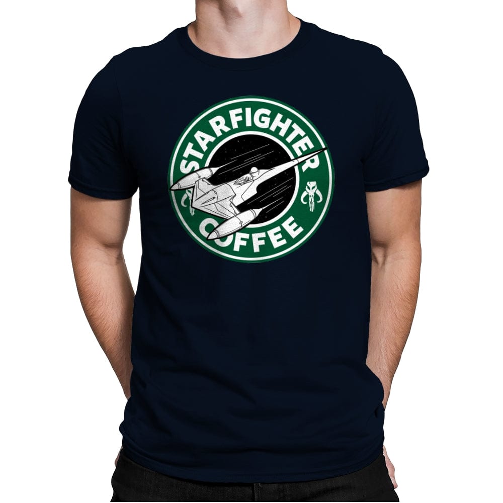 Starfighter Coffee - Mens Premium T-Shirts RIPT Apparel Small / Midnight Navy