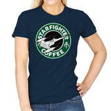 Starfighter Coffee - Womens T-Shirts RIPT Apparel Small / Navy