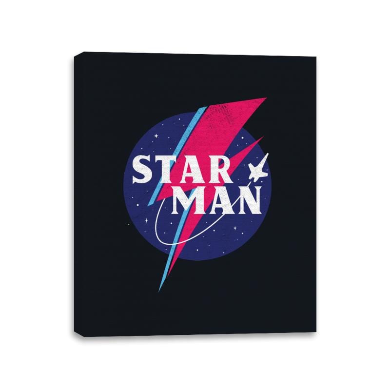 Starman - Canvas Wraps Canvas Wraps RIPT Apparel 11x14 / Black