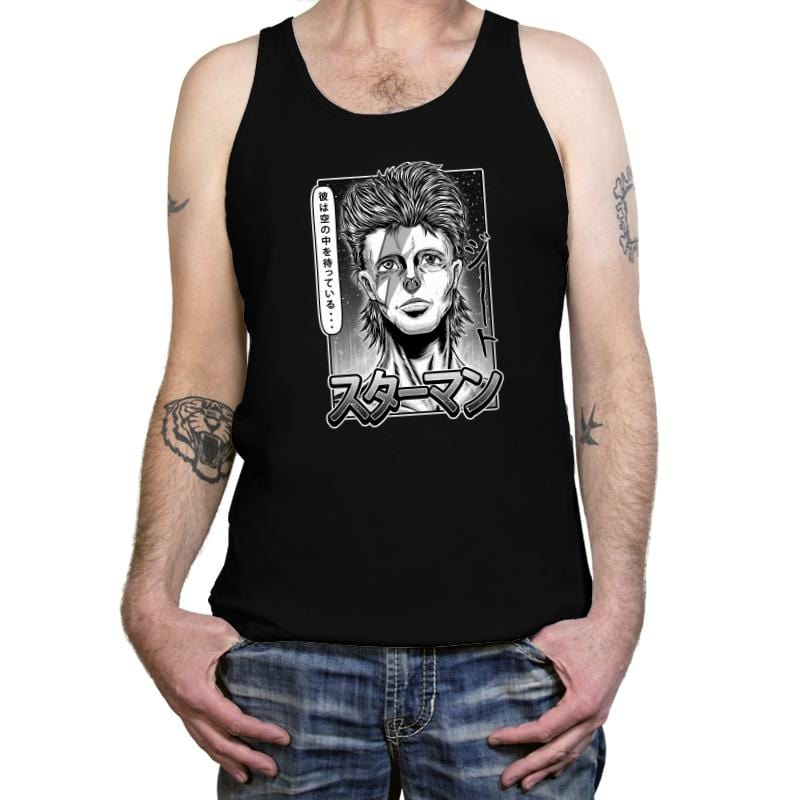 StarMan - Tanktop Tanktop RIPT Apparel X-Small / Black