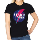 Starman - Womens T-Shirts RIPT Apparel Small / Black