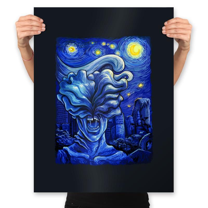 Starry Apocalypse - Prints Posters RIPT Apparel 18x24 / Black