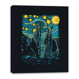 Starry Argonath - Canvas Wraps Canvas Wraps RIPT Apparel 16x20 / Black