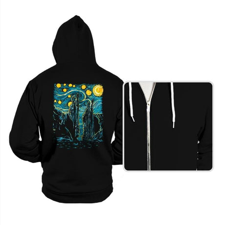 Starry Argonath - Hoodies Hoodies RIPT Apparel Small / Black