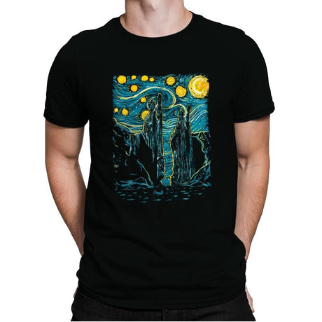 Starry Argonath - Mens Premium T-Shirts RIPT Apparel Small / Black
