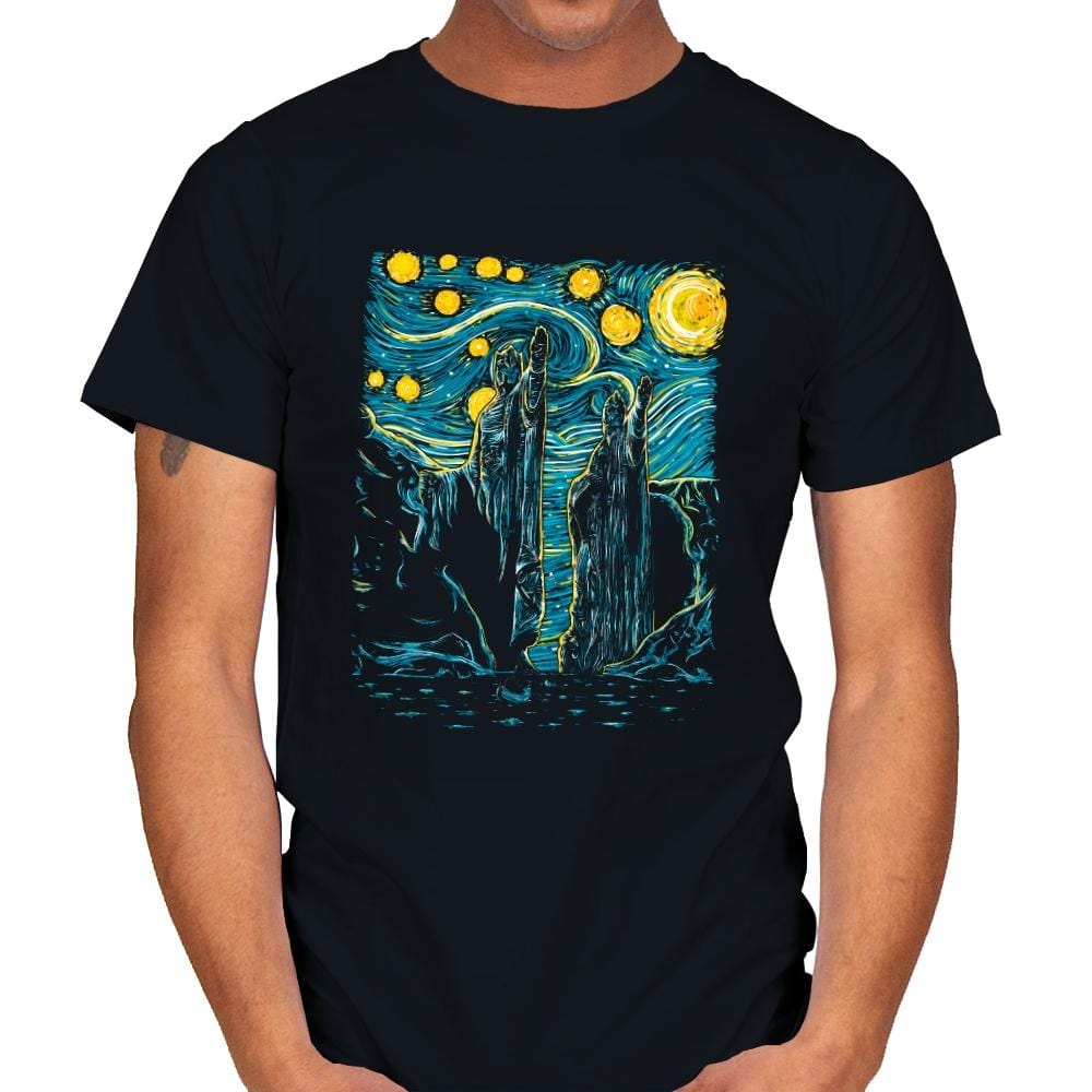 Starry Argonath - Mens T-Shirts RIPT Apparel Small / Black