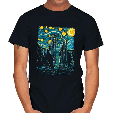 Starry Argonath - Mens T-Shirts RIPT Apparel Small / Black