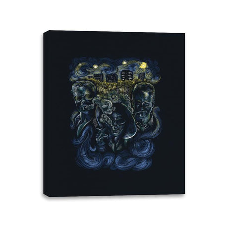 Starry Club - Canvas Wraps Canvas Wraps RIPT Apparel 11x14 / Black