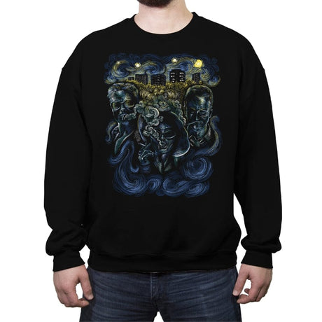 Starry Club - Crew Neck Sweatshirt Crew Neck Sweatshirt RIPT Apparel Small / Black