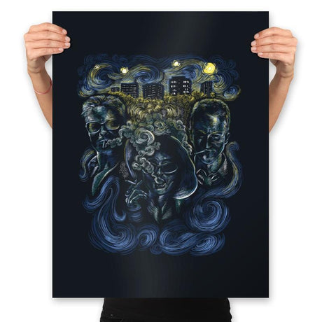 Starry Club - Prints Posters RIPT Apparel 18x24 / Black