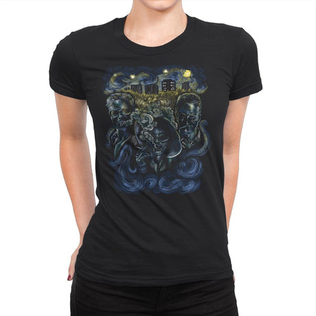Starry Club - Womens Premium T-Shirts RIPT Apparel Small / Black