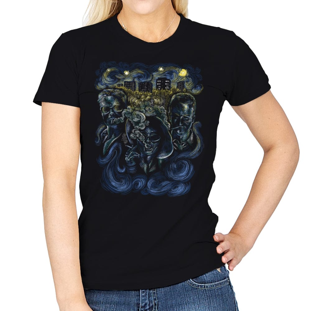 Starry Club - Womens T-Shirts RIPT Apparel Small / Black