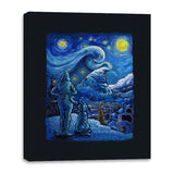 Starry Crumpit - Canvas Wraps Canvas Wraps RIPT Apparel 16x20 / Black