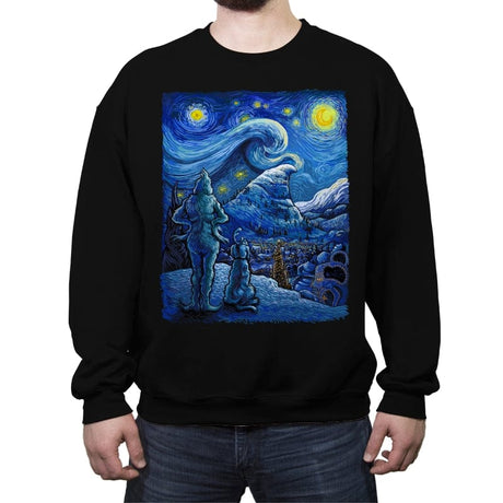 Starry Crumpit - Crew Neck Sweatshirt Crew Neck Sweatshirt RIPT Apparel Small / Black