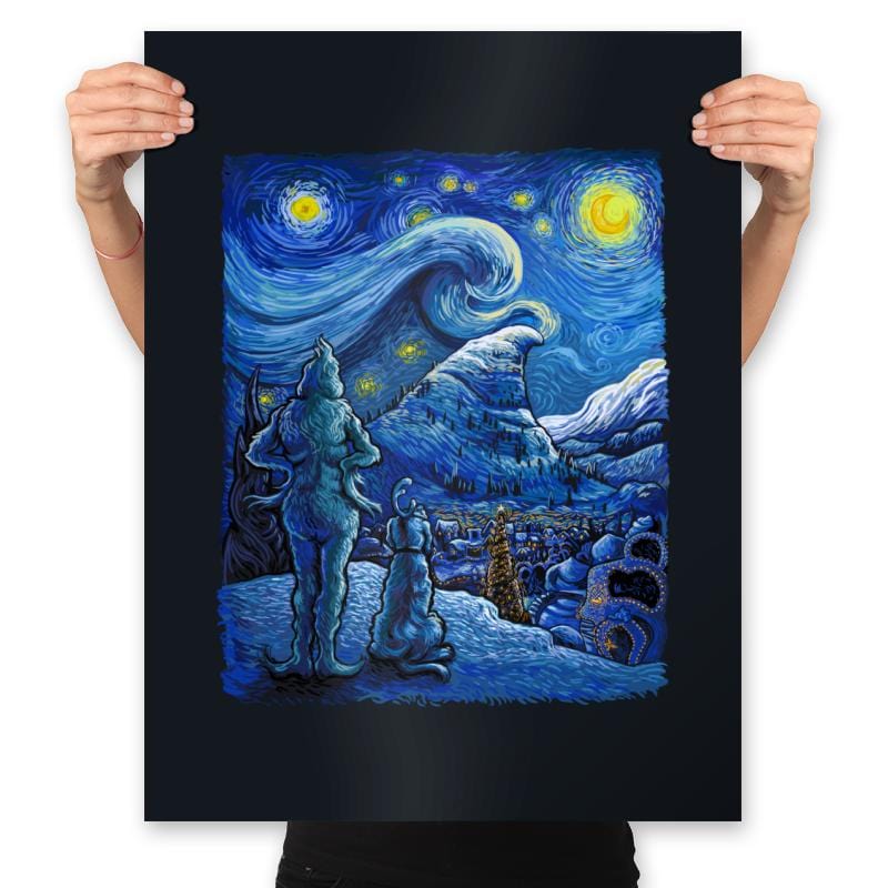 Starry Crumpit - Prints Posters RIPT Apparel 18x24 / Black