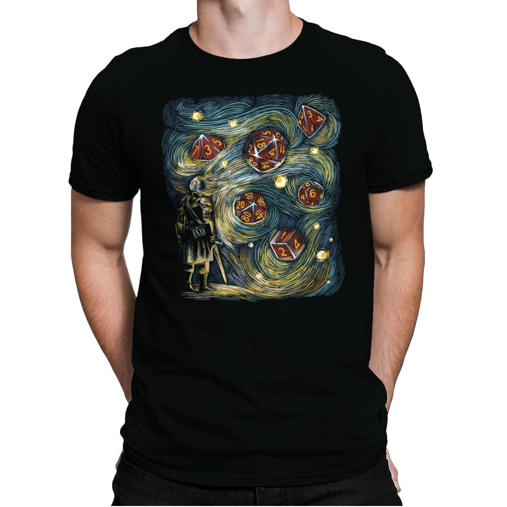 Starry Dice - Mens Premium T-Shirts RIPT Apparel Small / Black