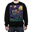 Starry Dragon - Crew Neck Sweatshirt Crew Neck Sweatshirt RIPT Apparel Small / Black