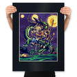 Starry Dragon - Prints Posters RIPT Apparel 18x24 / Black