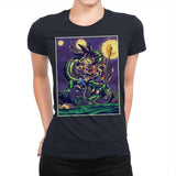 Starry Dragon - Womens Premium T-Shirts RIPT Apparel Small / Midnight Navy