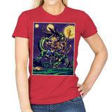 Starry Dragon - Womens T-Shirts RIPT Apparel Small / Red