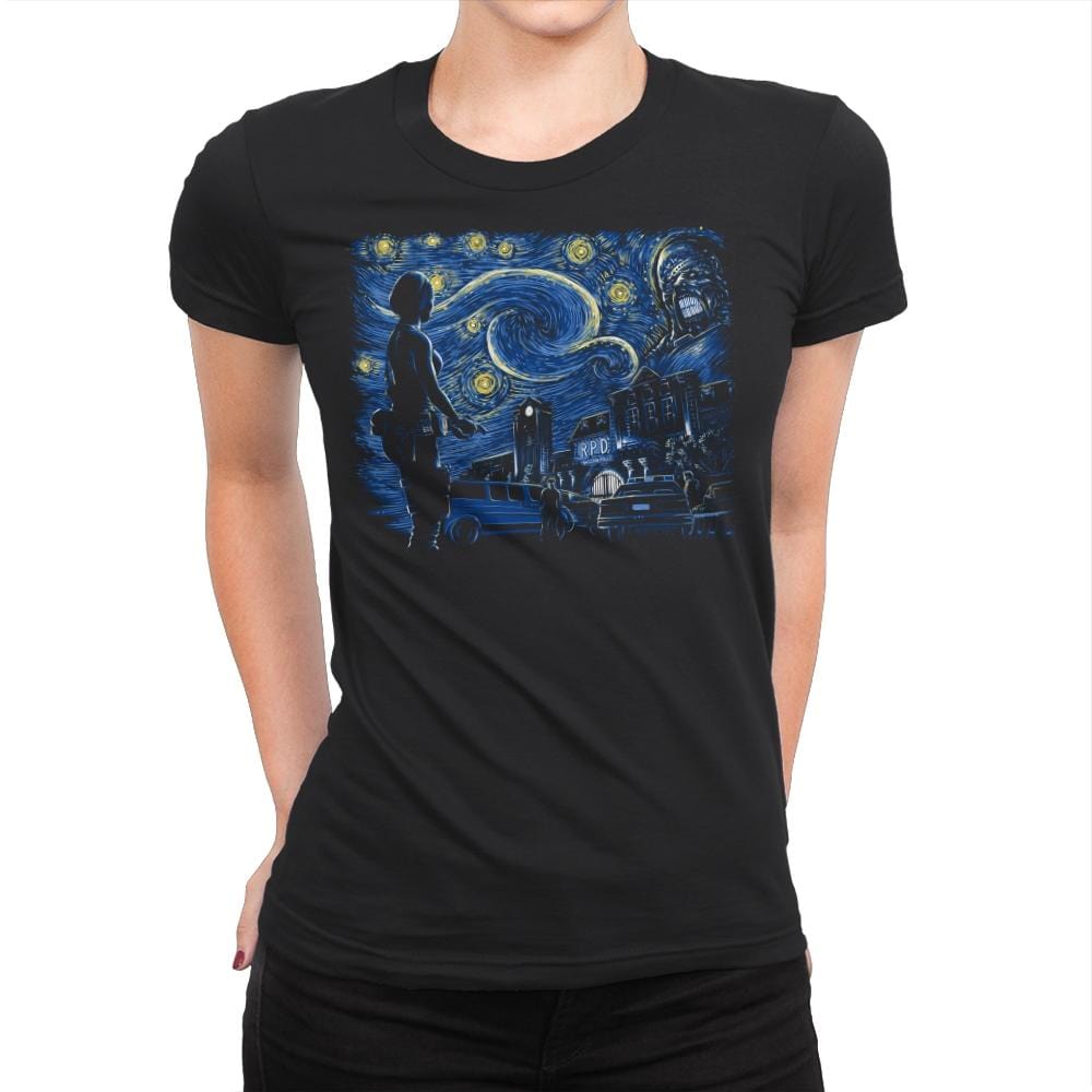 Starry Evil - Womens Premium T-Shirts RIPT Apparel Small / Black